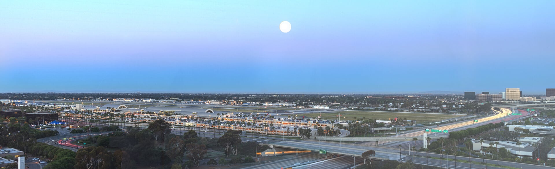 long exposure of a california city