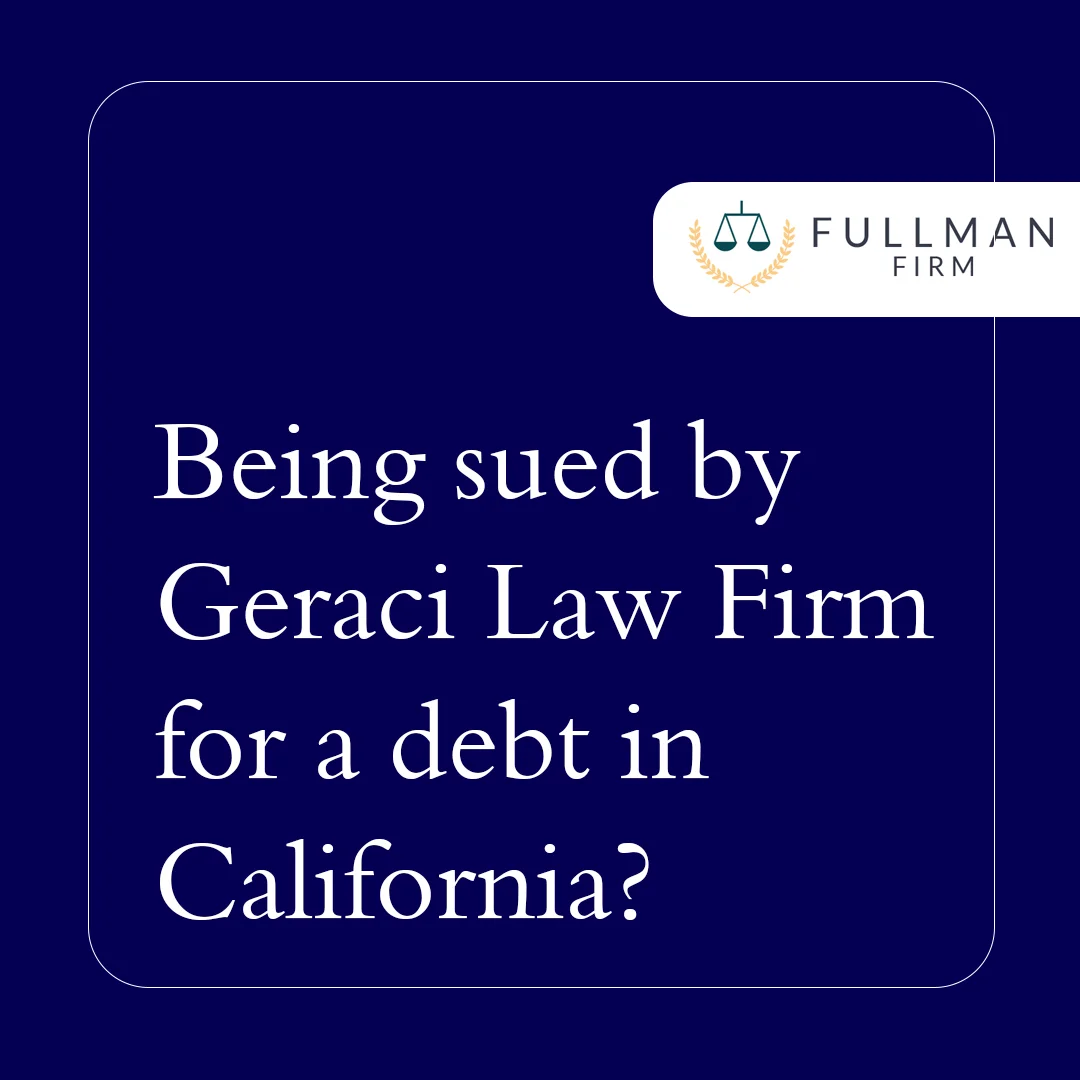 Sued by Geraci Law Firm?